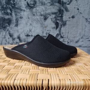 FlyLoft Women's Mesh Cloth Slipper Black Women's 38